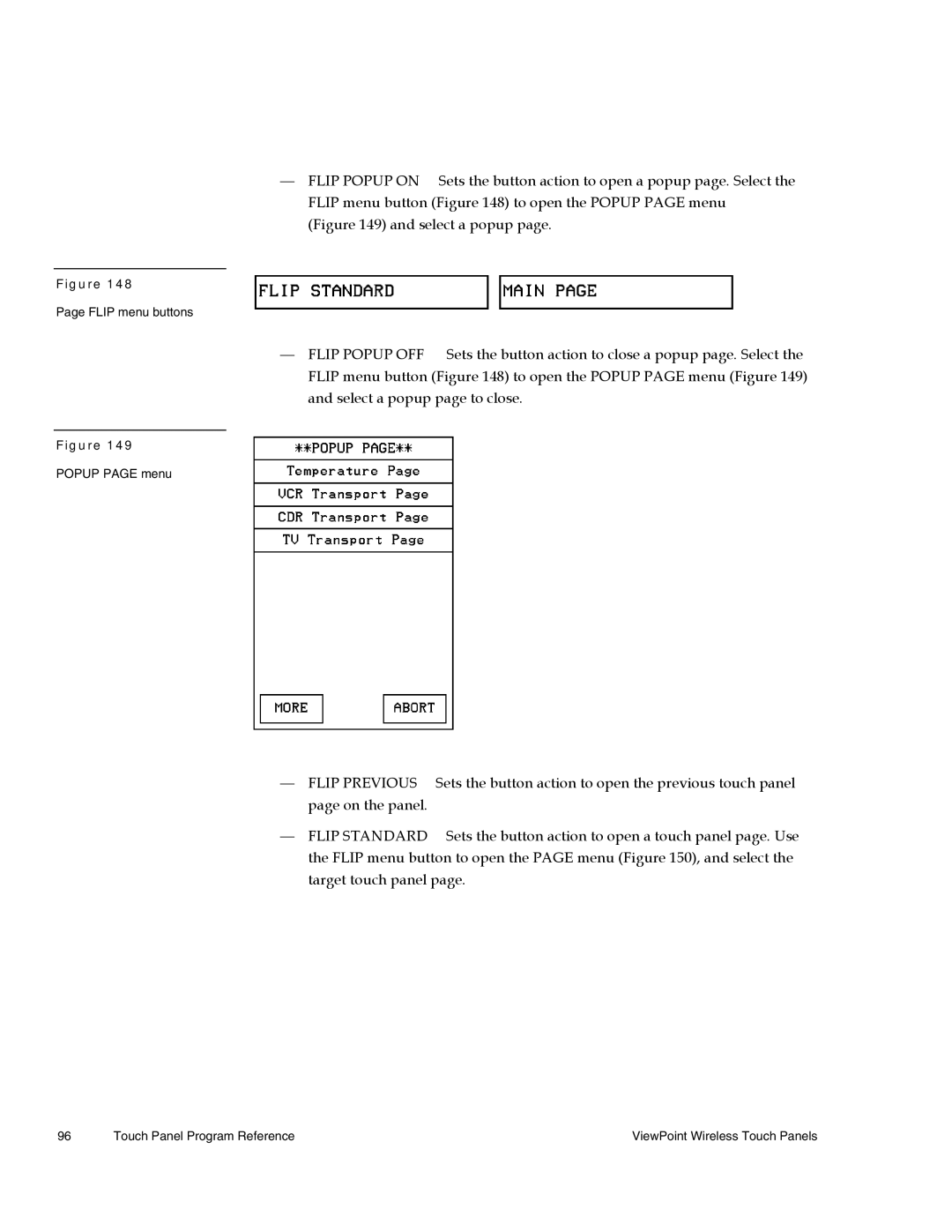 AMX Wireless Touch Panels (Wave Server) instruction manual Flip Previous 