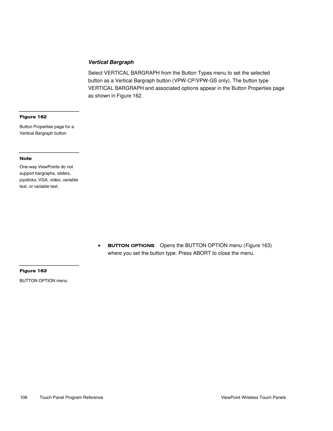 AMX Wireless Touch Panels (Wave Server) instruction manual Vertical Bargraph 