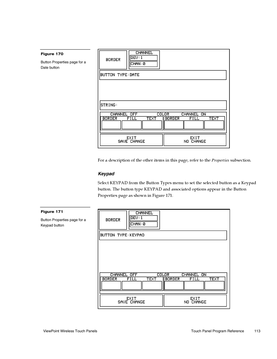 AMX Wireless Touch Panels (Wave Server) instruction manual Keypad 