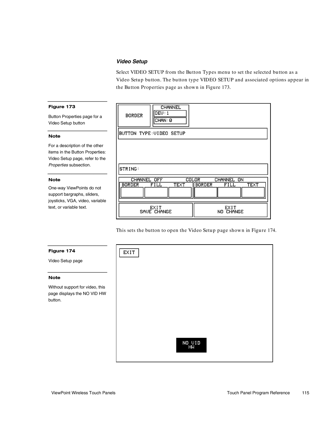 AMX Wireless Touch Panels (Wave Server) instruction manual Video Setup 