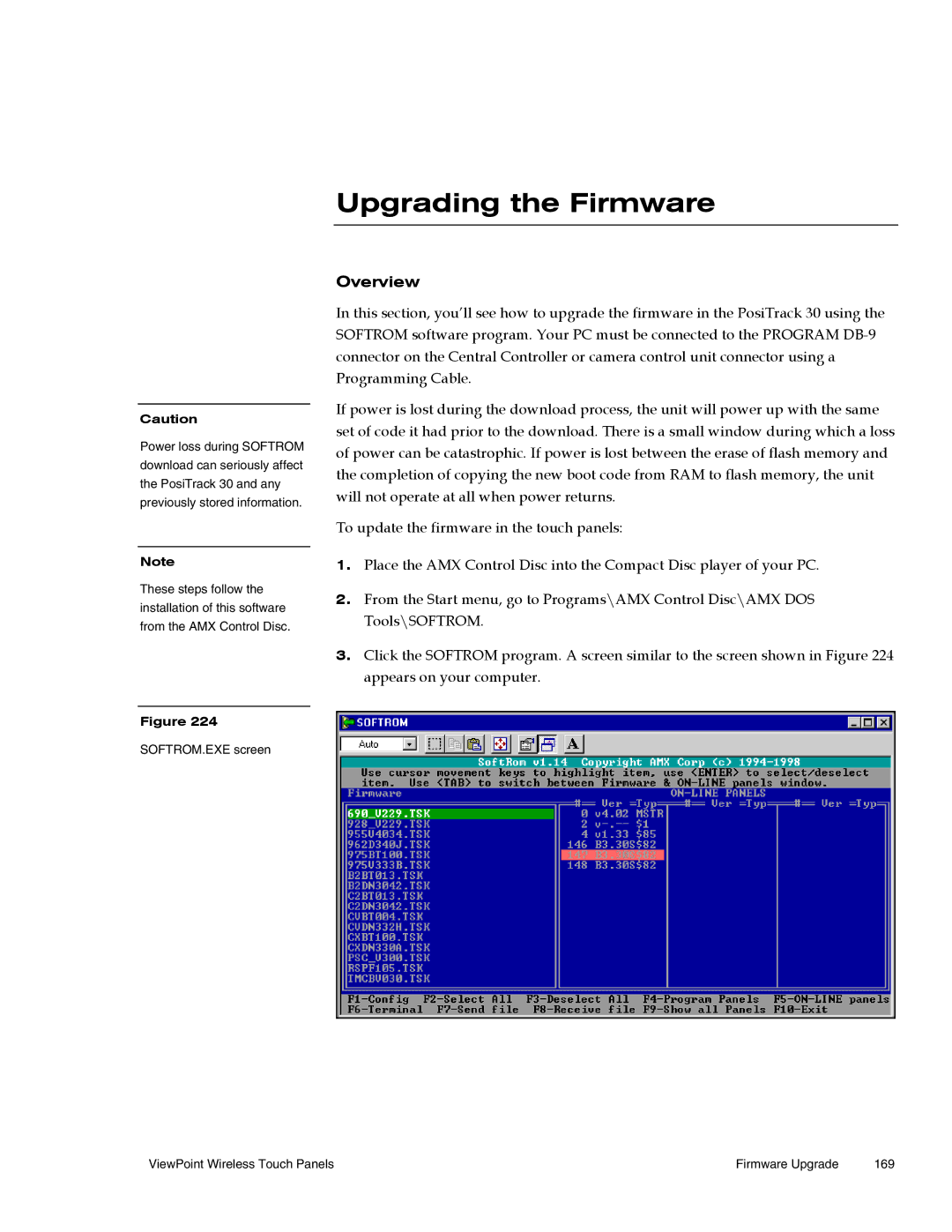 AMX Wireless Touch Panels (Wave Server) instruction manual Upgrading the Firmware 