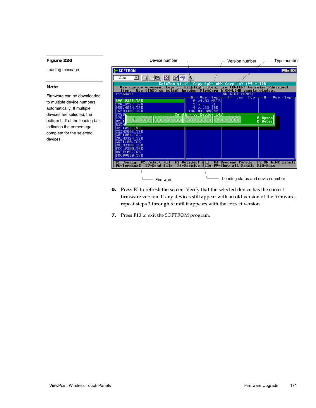 AMX Wireless Touch Panels (Wave Server) instruction manual Firmware 