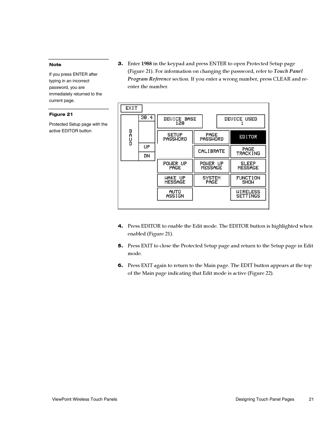 AMX Wireless Touch Panels (Wave Server) instruction manual ViewPoint Wireless Touch Panels Designing Touch Panel Pages 