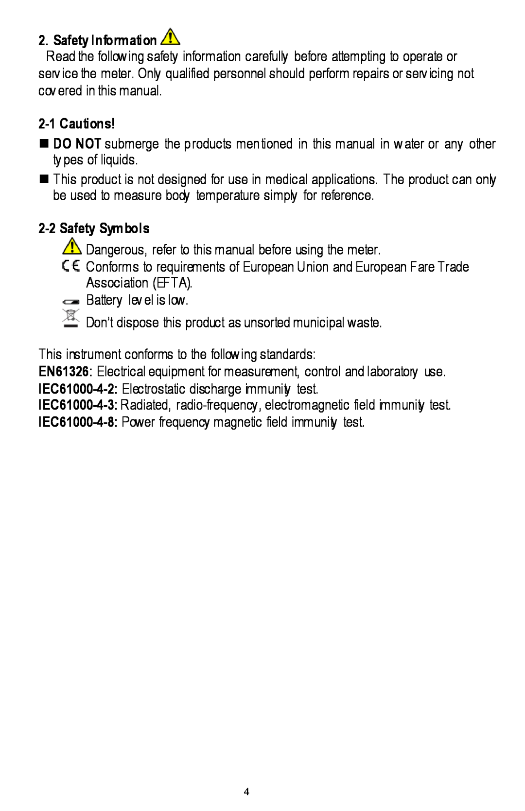Anaheim H300 instruction manual Safety Inform ation, 2-1Cautions, 2-2Safety Sym bols 