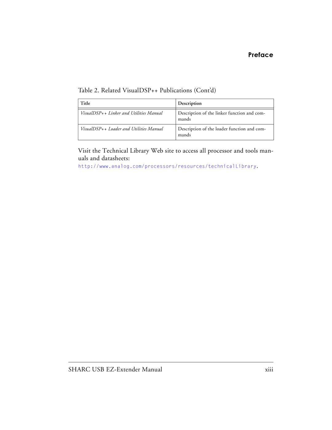 Analog Devices 82-000197-01 manual Related VisualDSP++ Publications Cont’d 