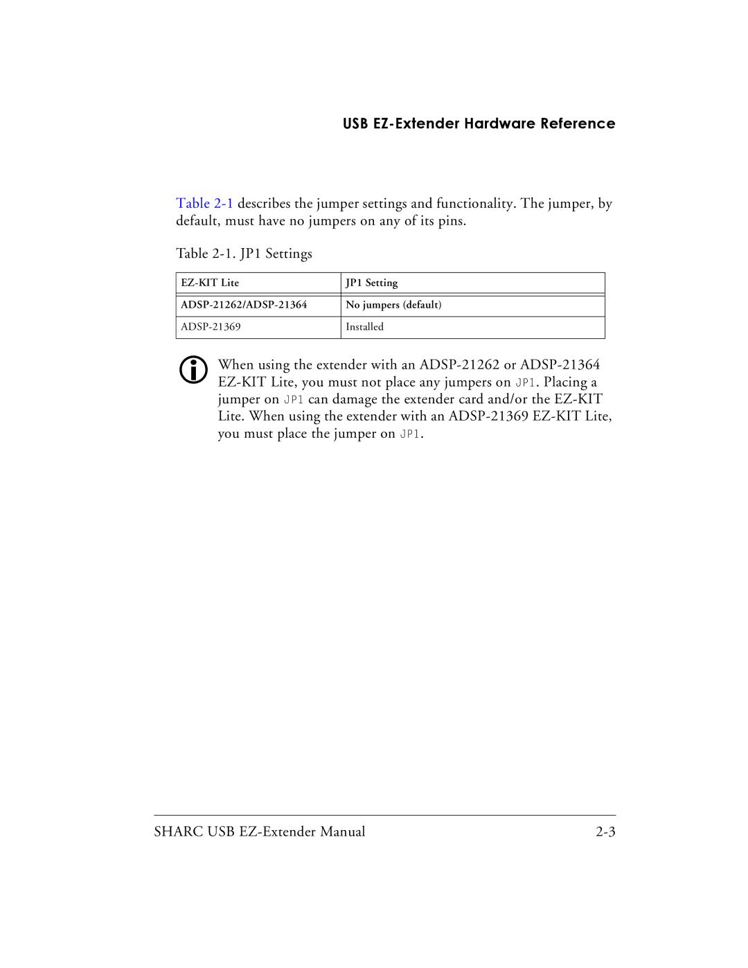 Analog Devices 82-000197-01 manual USB EZ-Extender Hardware Reference 