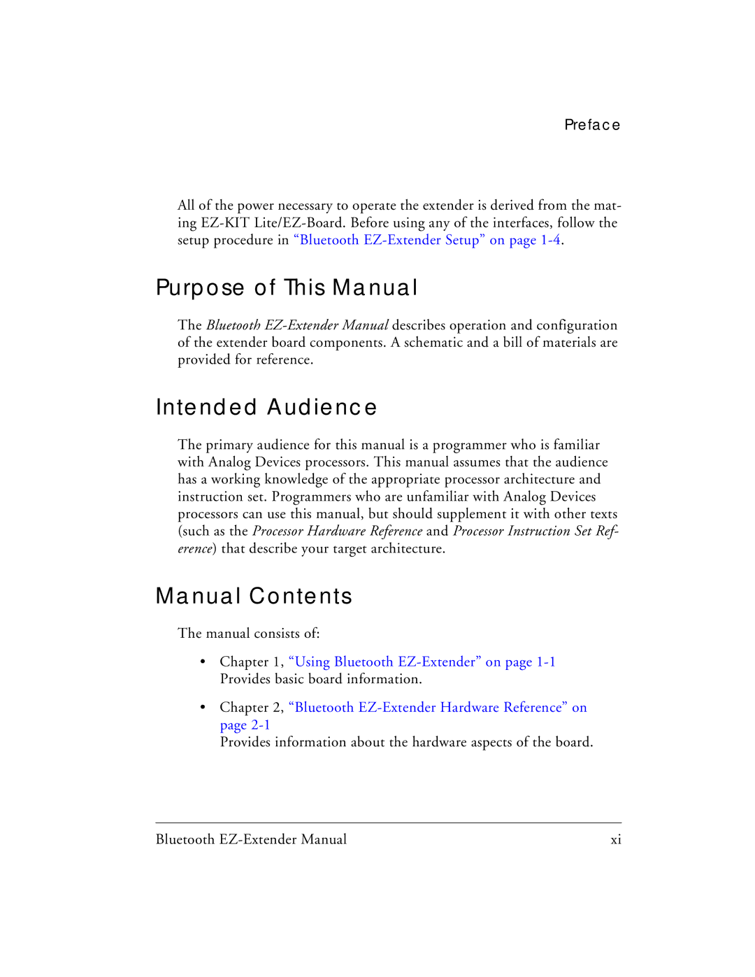 Analog Devices 82-000218-01 manual Purpose of This Manual, Intended Audience, Manual Contents 