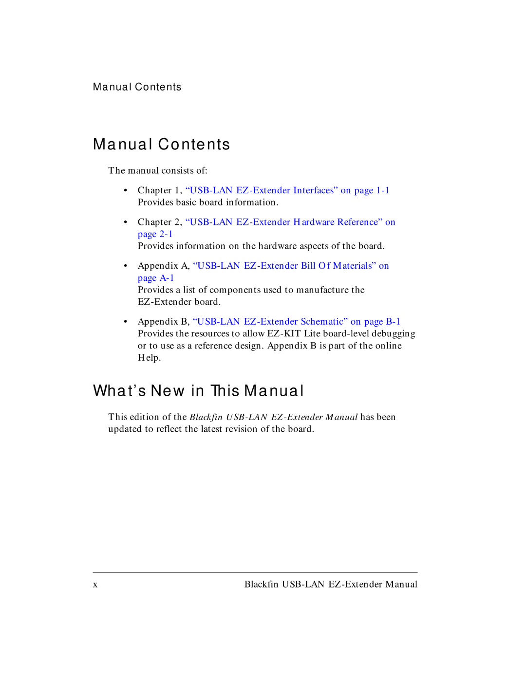 Analog Devices 82-000845-01 manual Manual Contents, What’s New in This Manual 