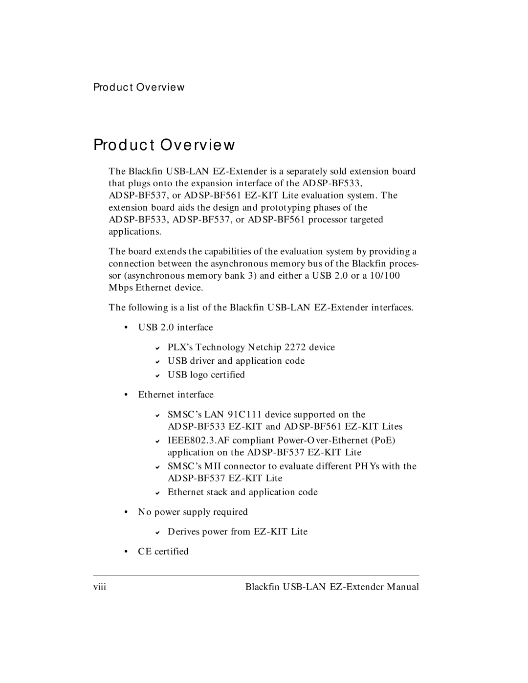 Analog Devices 82-000845-01 manual Product Overview 