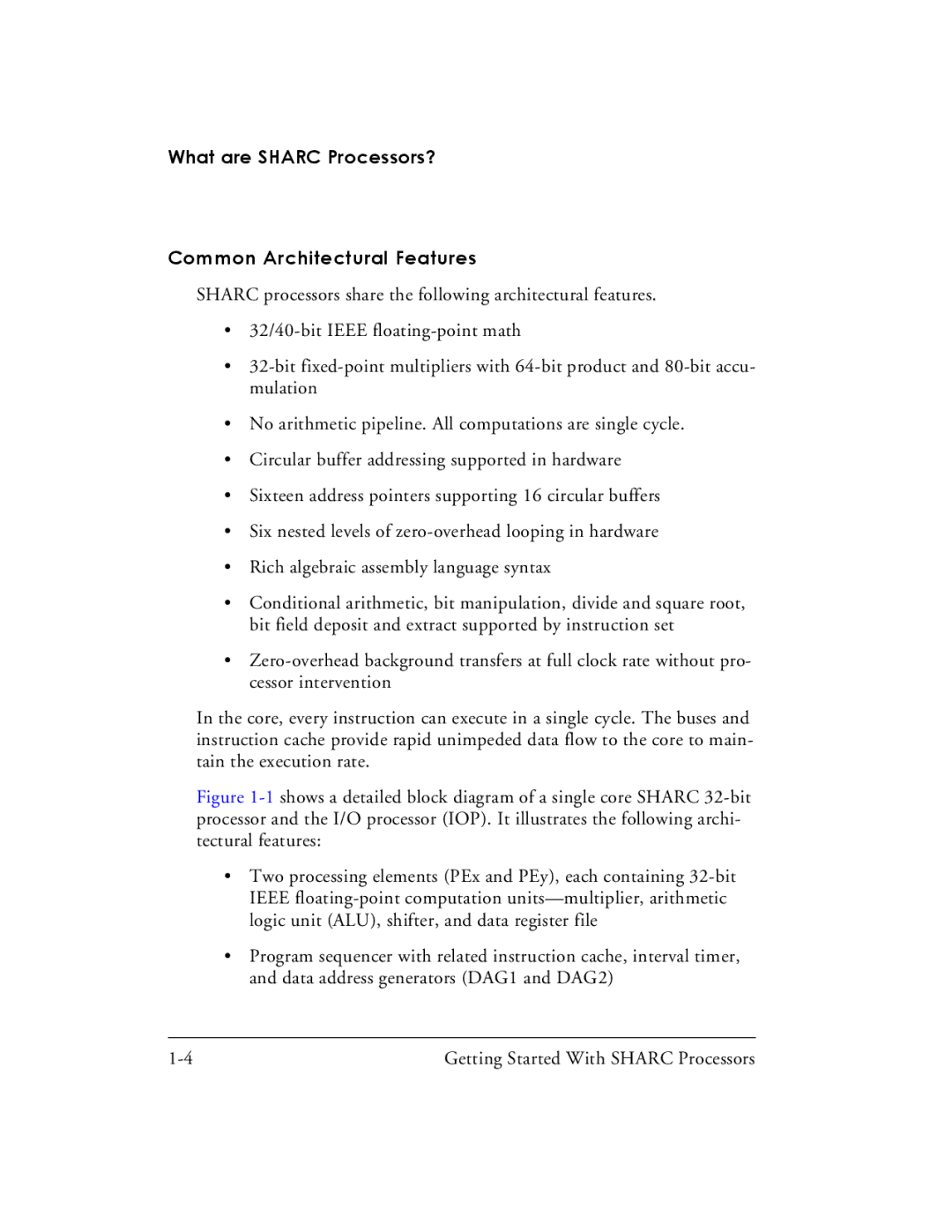 Analog Devices 82-003536-01 manual What are Sharc Processors? Common Architectural Features 