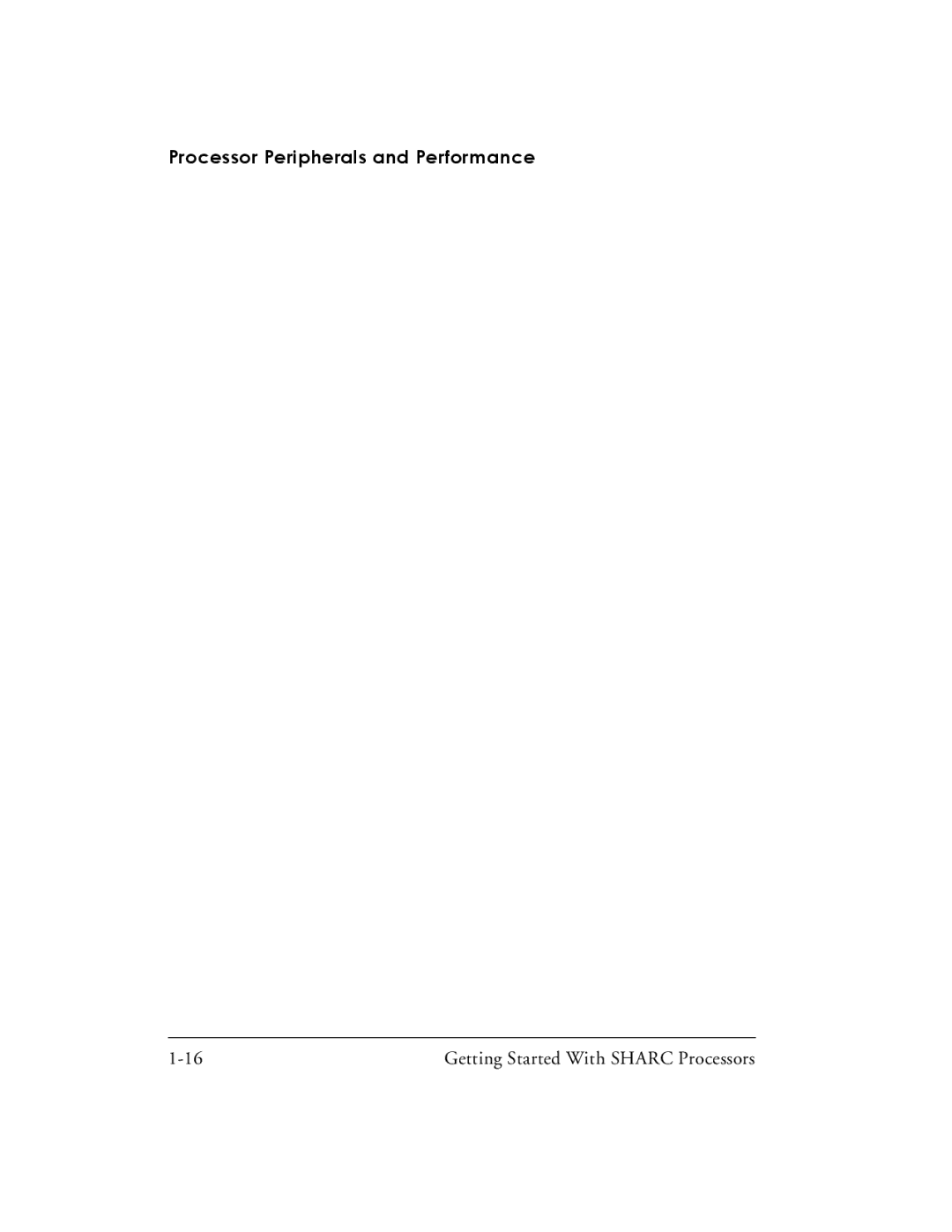 Analog Devices 82-003536-01 manual Processor Peripherals and Performance 