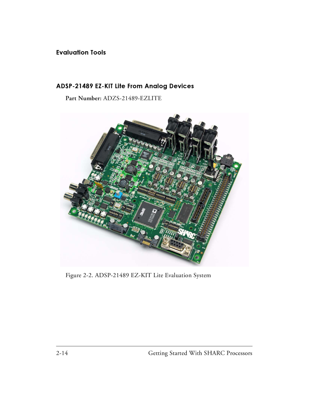 Analog Devices 82-003536-01 manual Evaluation Tools ADSP-21489 EZ-KIT Lite From Analog Devices 