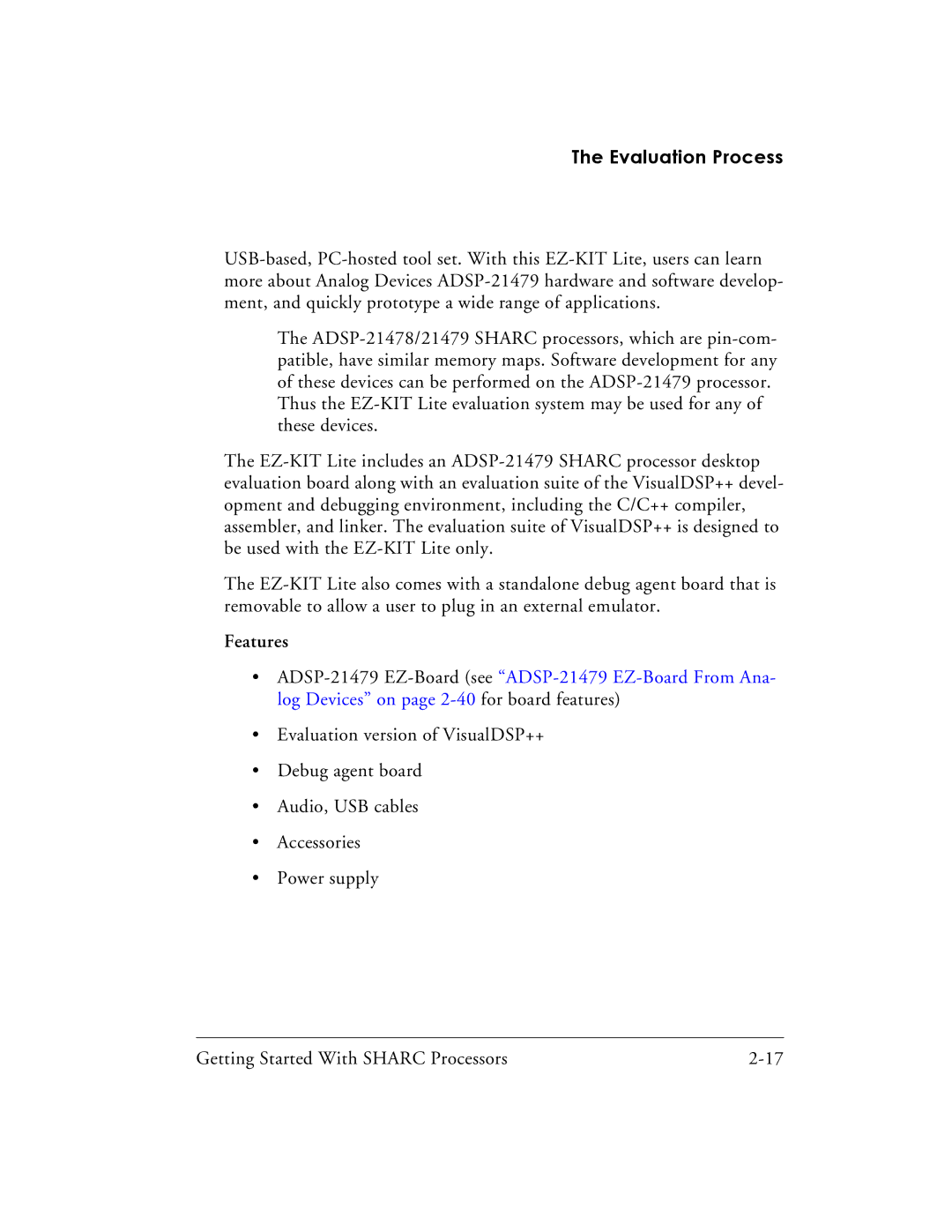 Analog Devices 82-003536-01 manual Features 