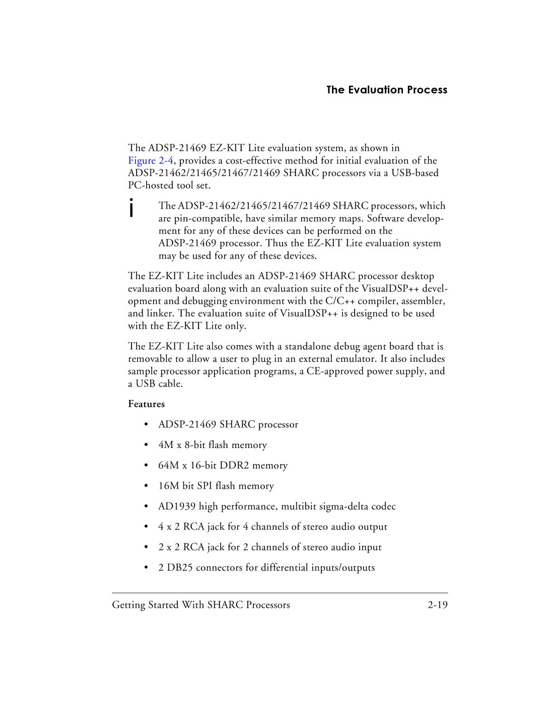 Analog Devices 82-003536-01 manual ADSP-21469 EZ-KIT Lite evaluation system, as shown 