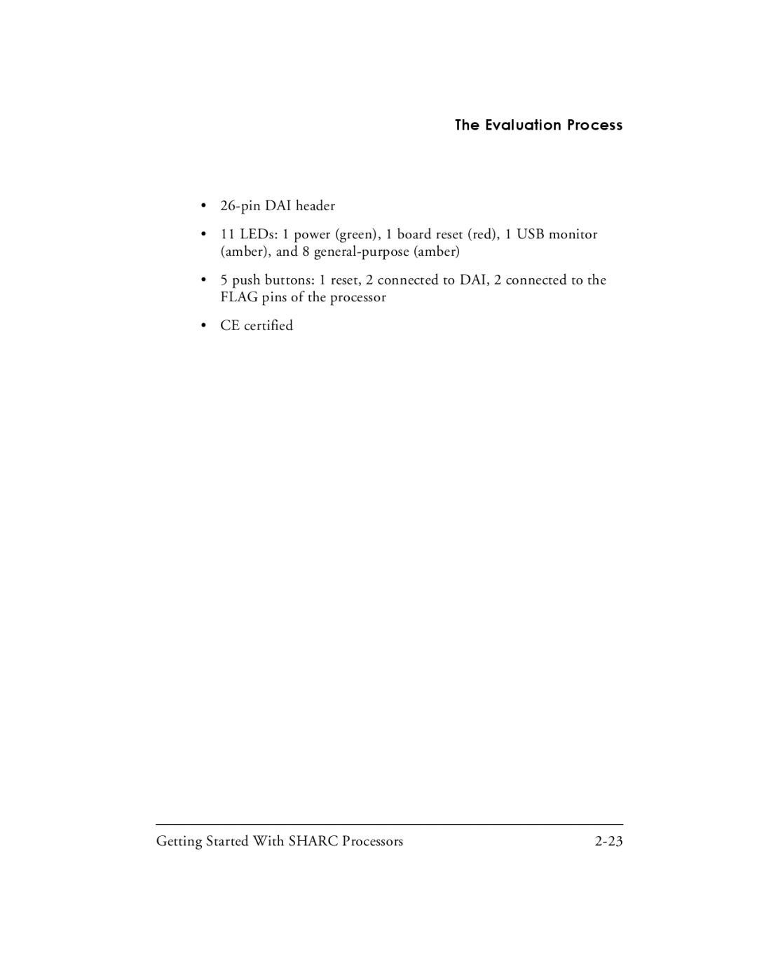 Analog Devices 82-003536-01 manual Evaluation Process 