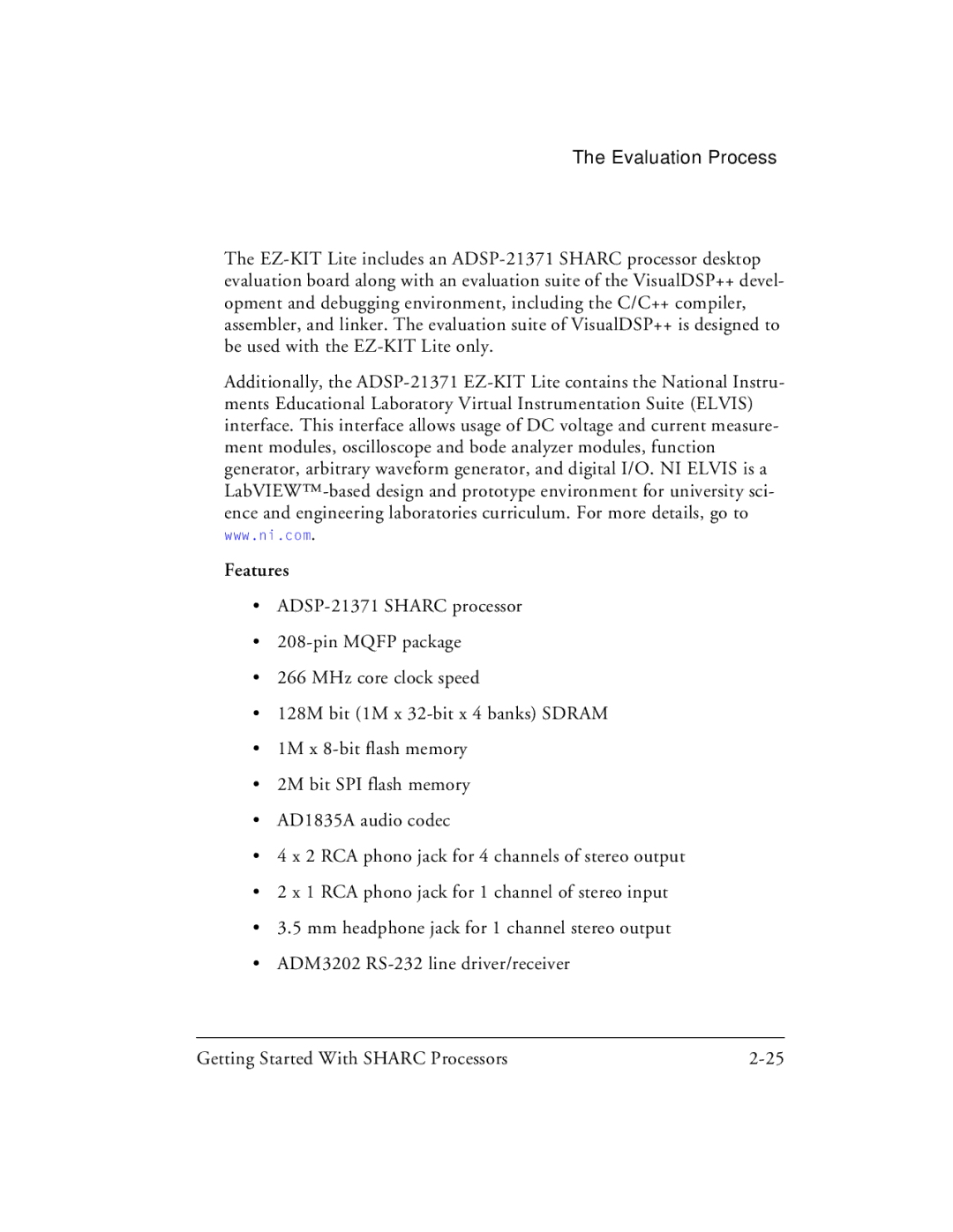 Analog Devices 82-003536-01 manual Features 