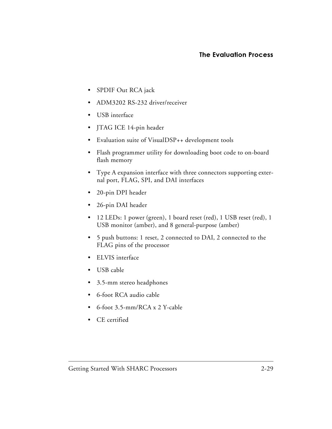 Analog Devices 82-003536-01 manual Evaluation Process 