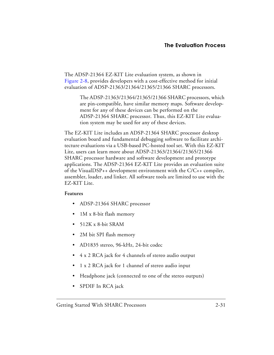 Analog Devices 82-003536-01 manual Features 