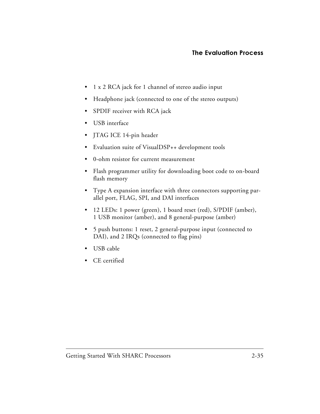 Analog Devices 82-003536-01 manual Evaluation Process 