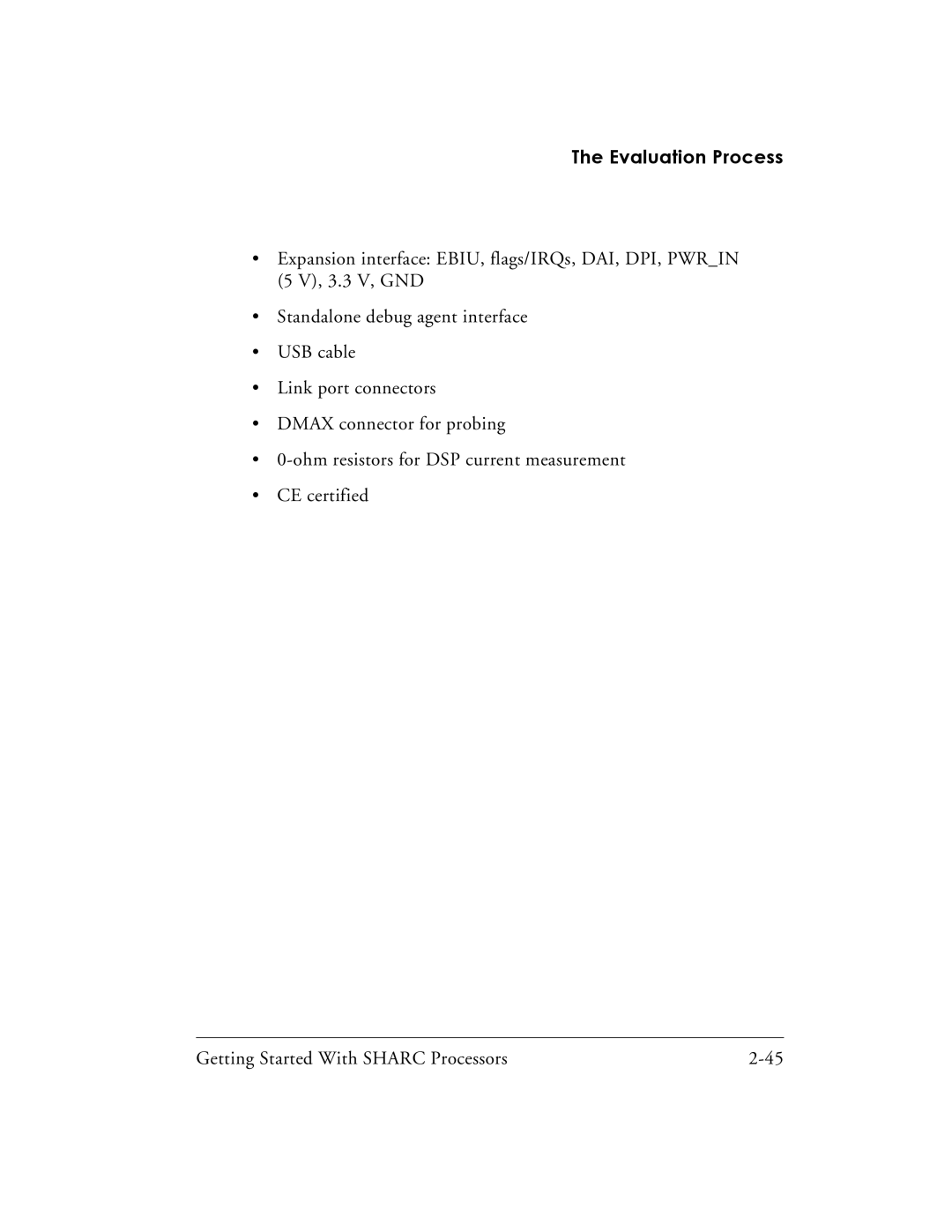 Analog Devices 82-003536-01 manual Evaluation Process 