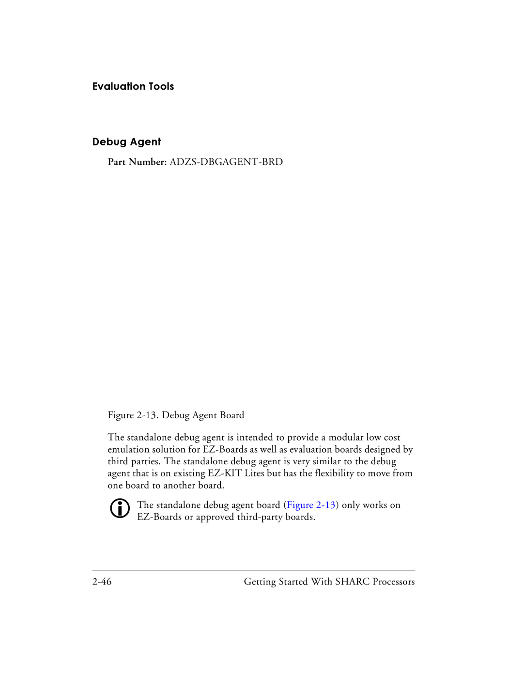 Analog Devices 82-003536-01 manual Evaluation Tools Debug Agent 