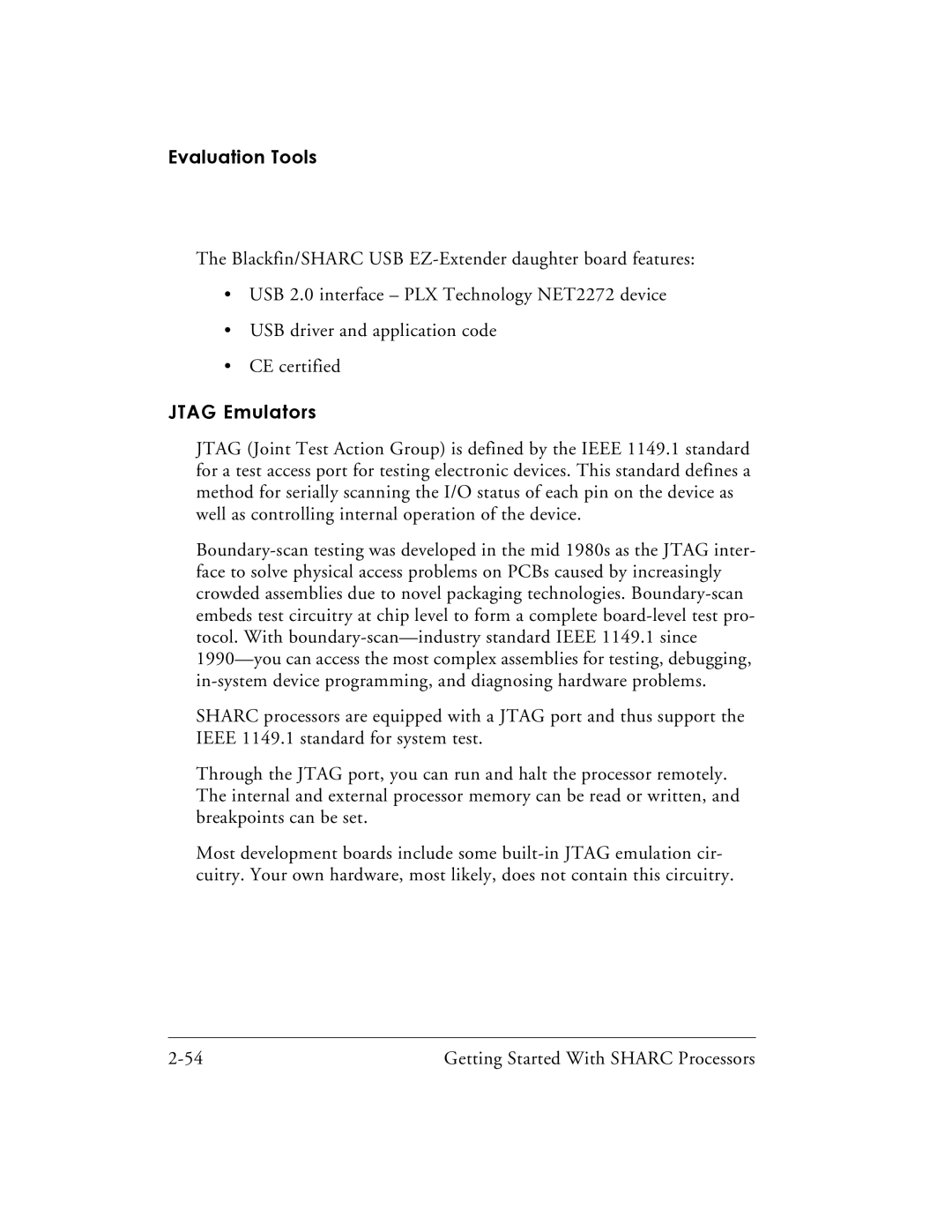 Analog Devices 82-003536-01 manual Jtag Emulators 