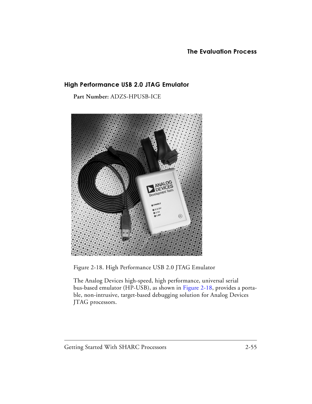 Analog Devices 82-003536-01 manual Evaluation Process High Performance USB 2.0 Jtag Emulator 