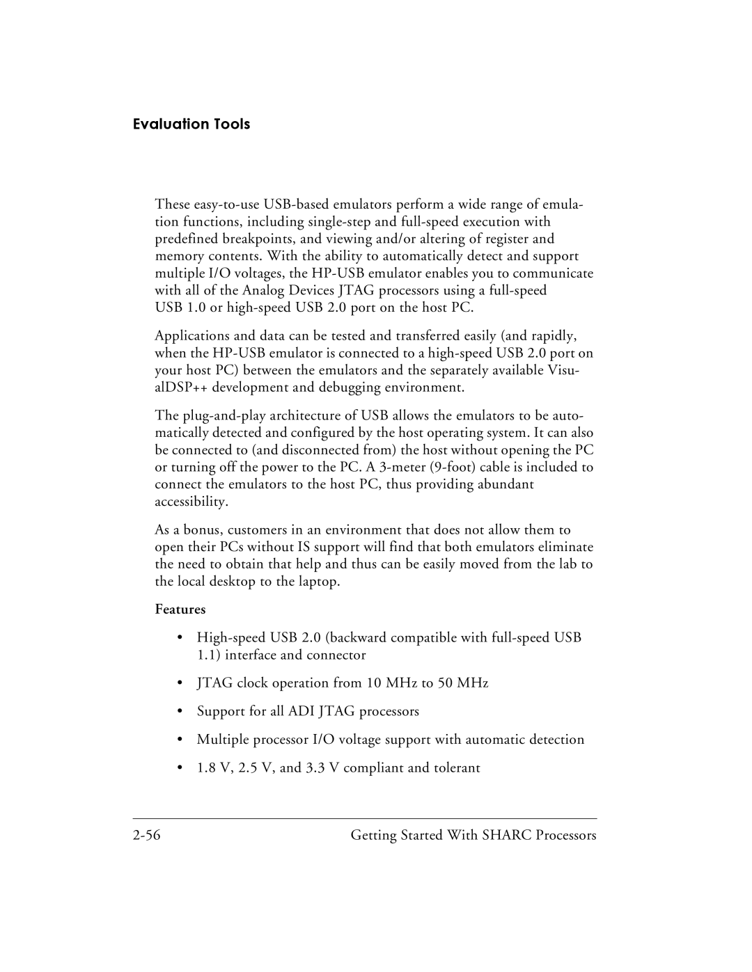 Analog Devices 82-003536-01 manual Features 