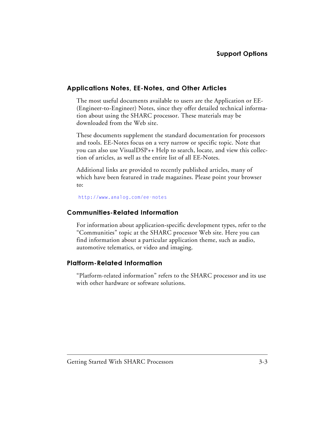 Analog Devices 82-003536-01 manual Communities-Related Information, Platform-Related Information 