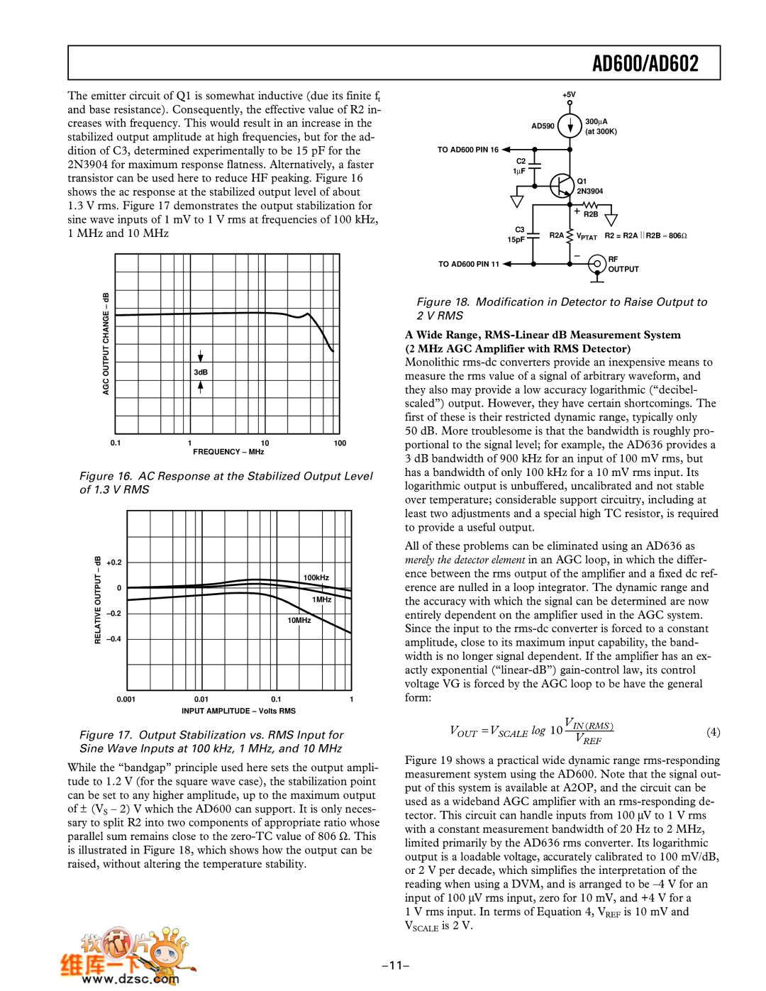 Analog Devices manual AD600/AD602 