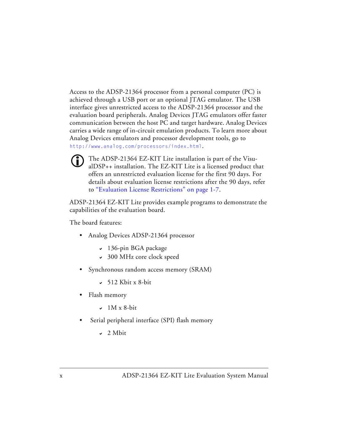 Analog Devices ADSP-21364 system manual 