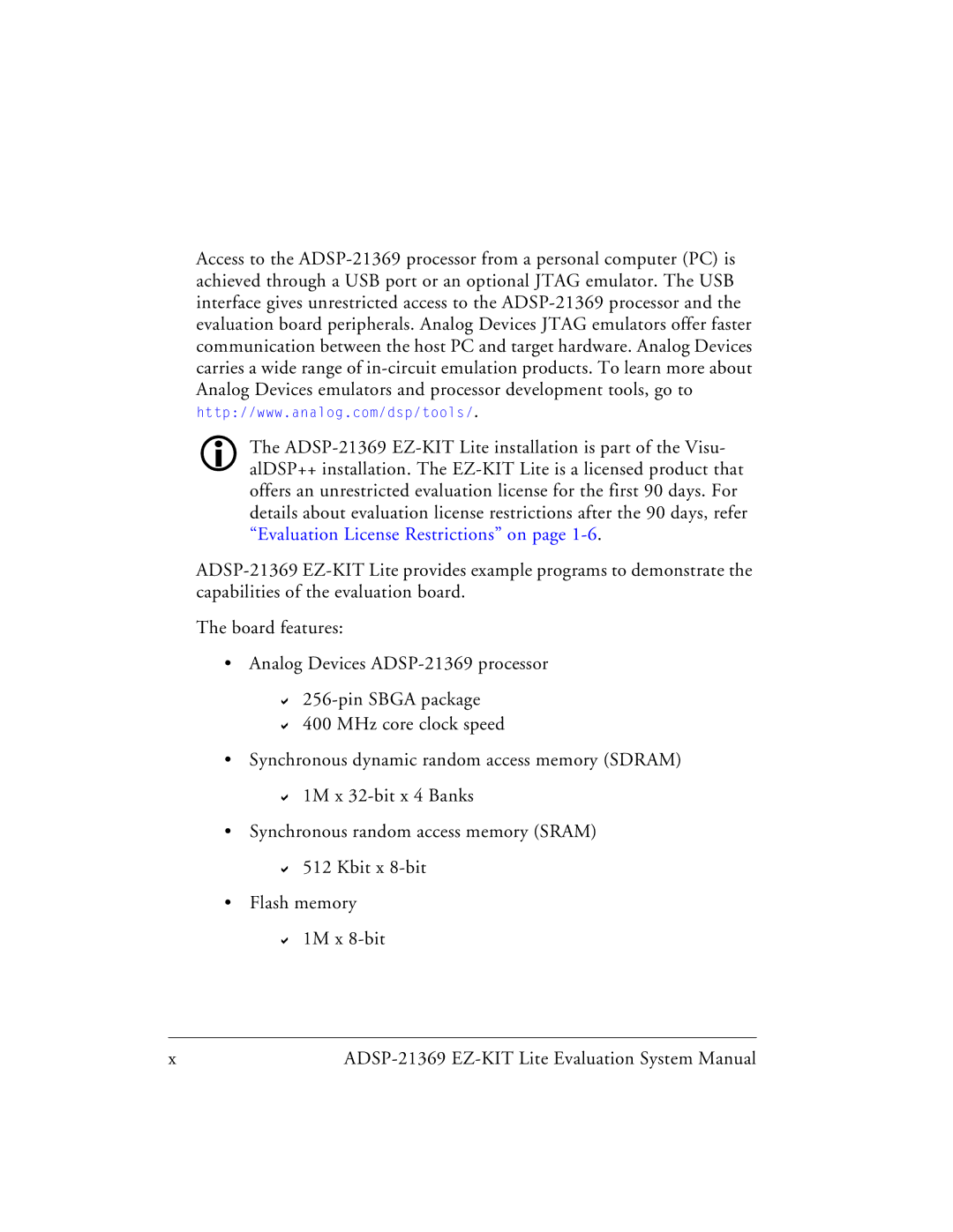 Analog Devices ADSP-21369 system manual 