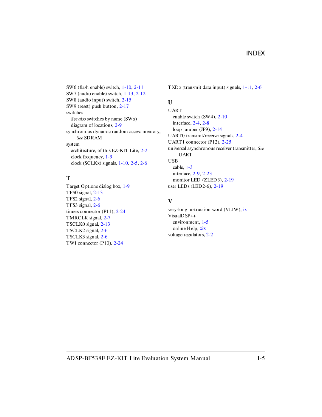 Analog Devices ADSP-BF538F system manual Uart 