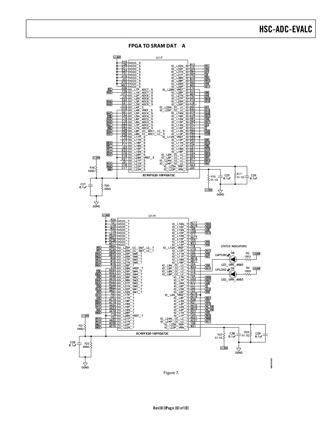 Analog Devices HSC-ADC-EVALC warranty Fpga to Sram Data 