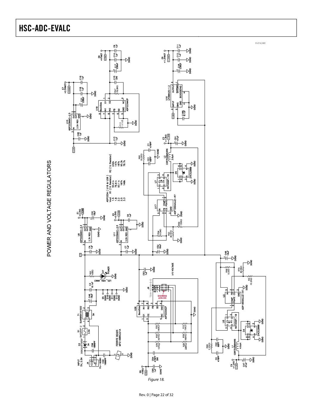 Analog Devices HSC-ADC-EVALC warranty Power and Voltage Regulators 