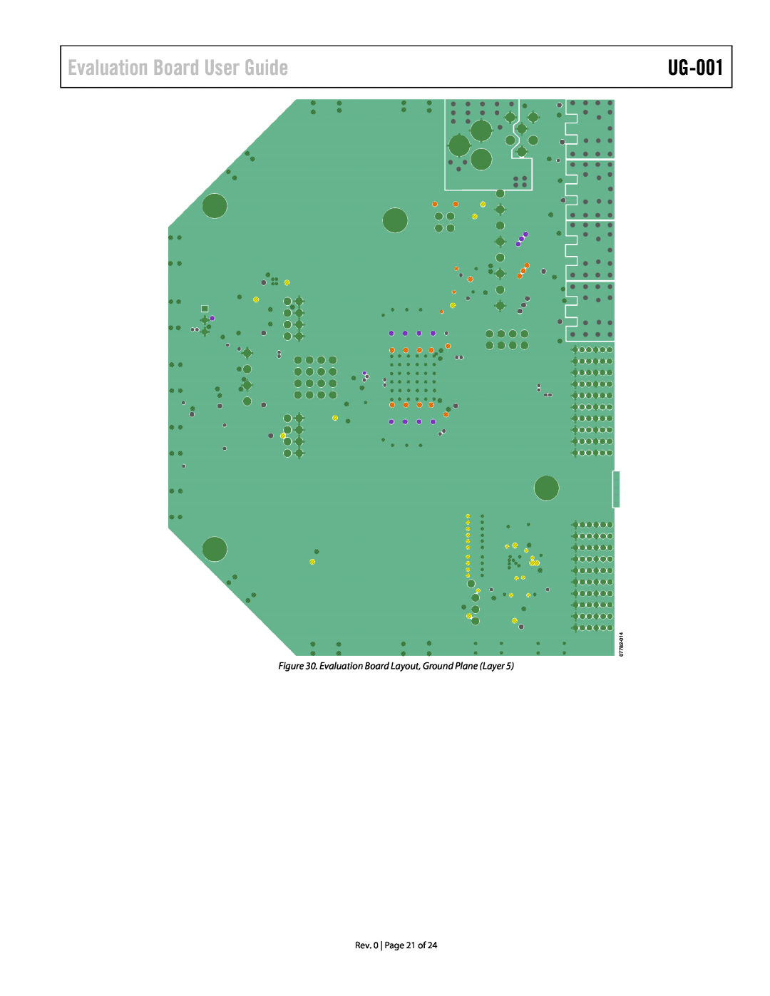 Analog Devices UG-001, AD9273 Evaluation Board User Guide, Evaluation Board Layout, Ground Plane Layer, Rev, 07782-014 