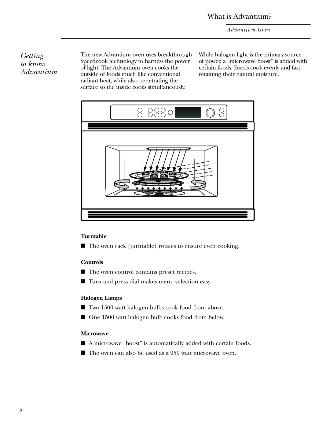 Anchor Hocking Glass ZSC2001, ZSC2000 owner manual Getting to know Advantium, What is Advantium? 