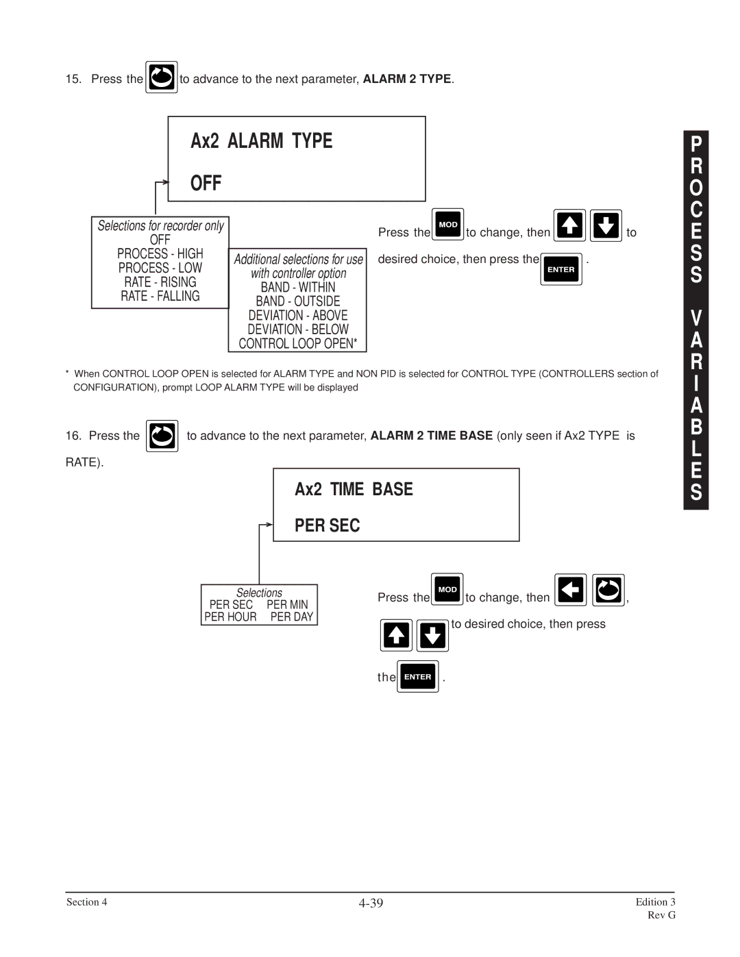 Anderson Manufacturing AV-9000 manual Ax2 Time Base, Rate 