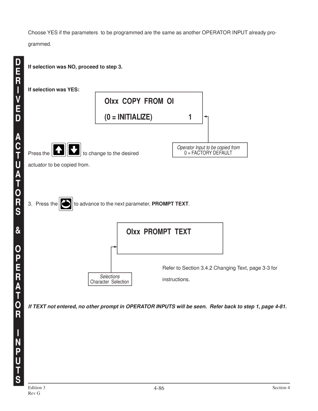 Anderson Manufacturing AV-9000 manual OIxx Copy from OI, OIxx Prompt Text 