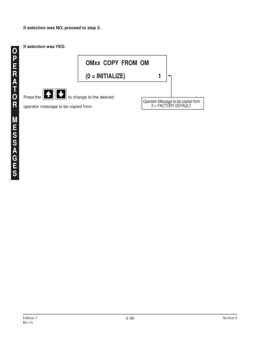 Anderson Manufacturing AV-9000 manual OMxx Copy from OM, = Initialize 