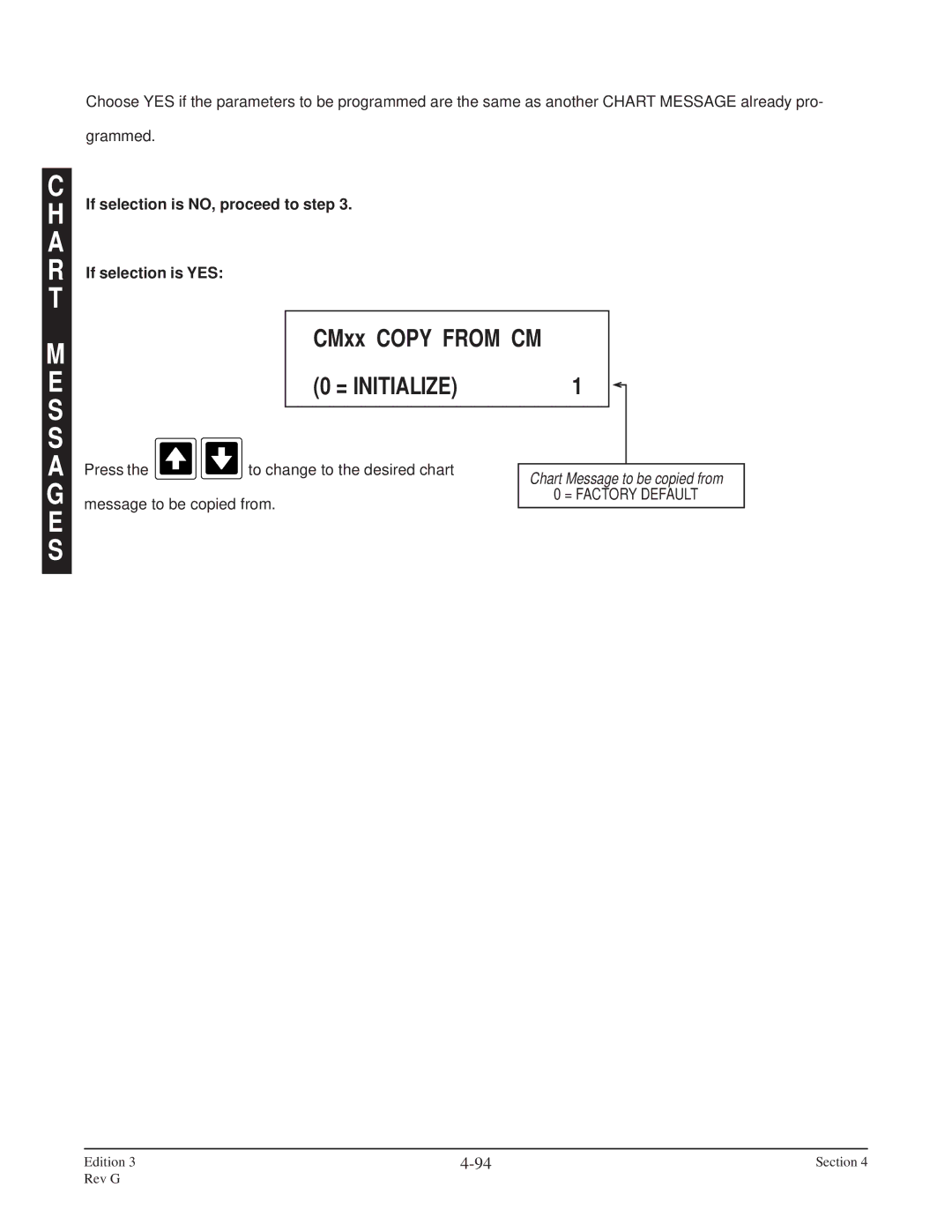 Anderson Manufacturing AV-9000 manual CMxx Copy from CM, = Factory Default 