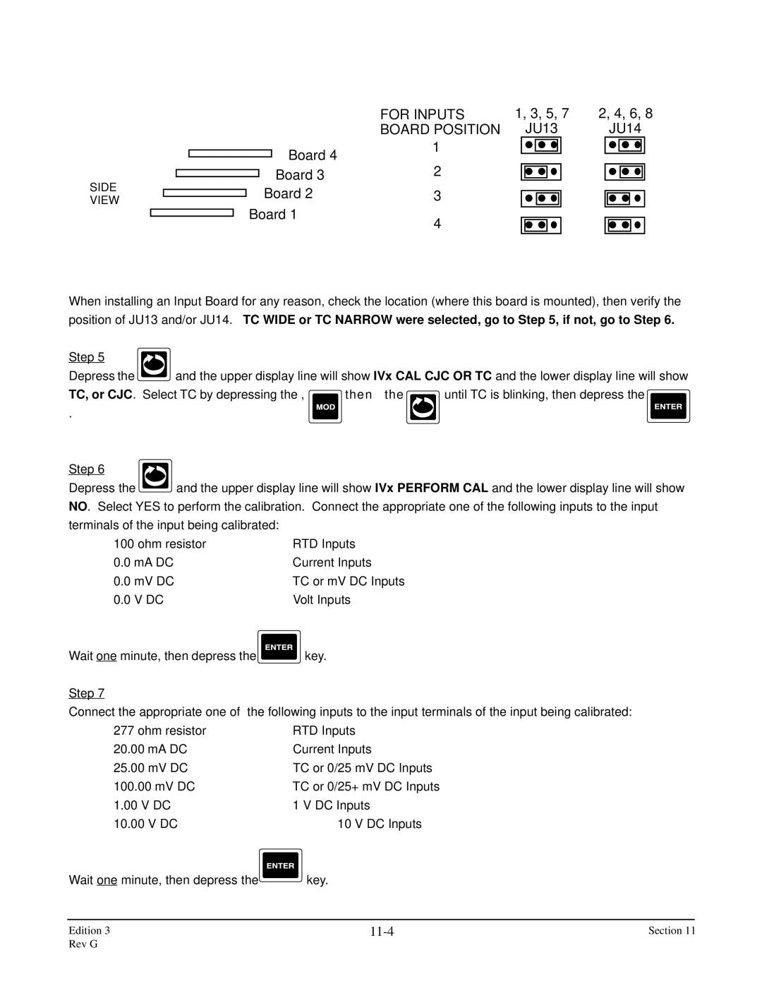 Anderson Manufacturing AV-9000 manual For Inputs Board Position, 11-4 