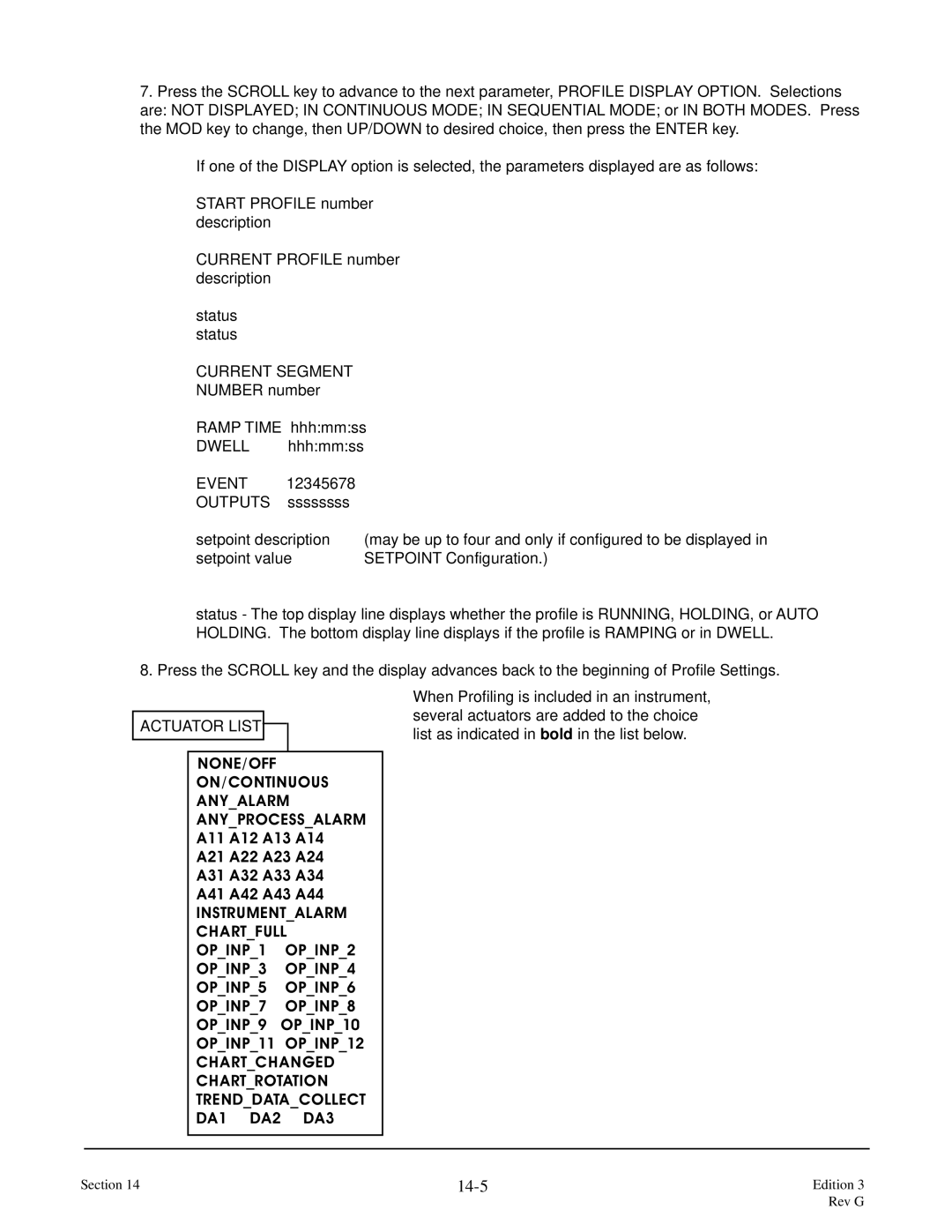 Anderson Manufacturing AV-9000 manual 14-5, Current Segment 