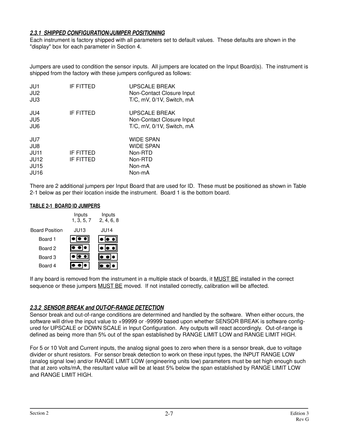 Anderson Manufacturing AV-9000 manual Shipped CONFIGURATION/JUMPER Positioning 