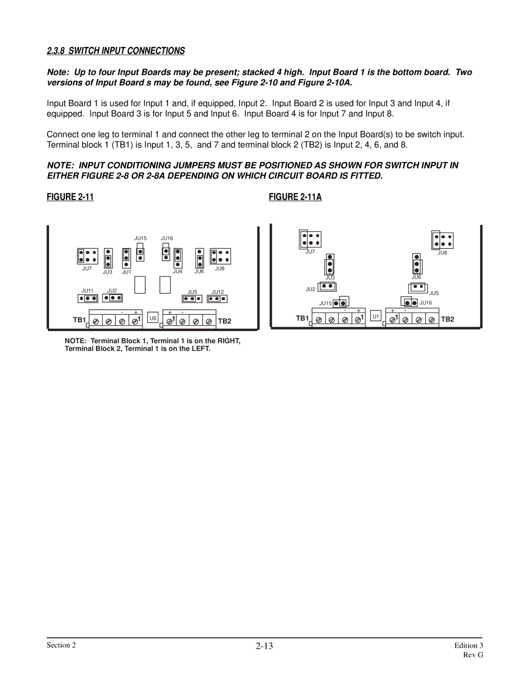 Anderson Manufacturing AV-9000 manual Switch Input Connections, 11A 