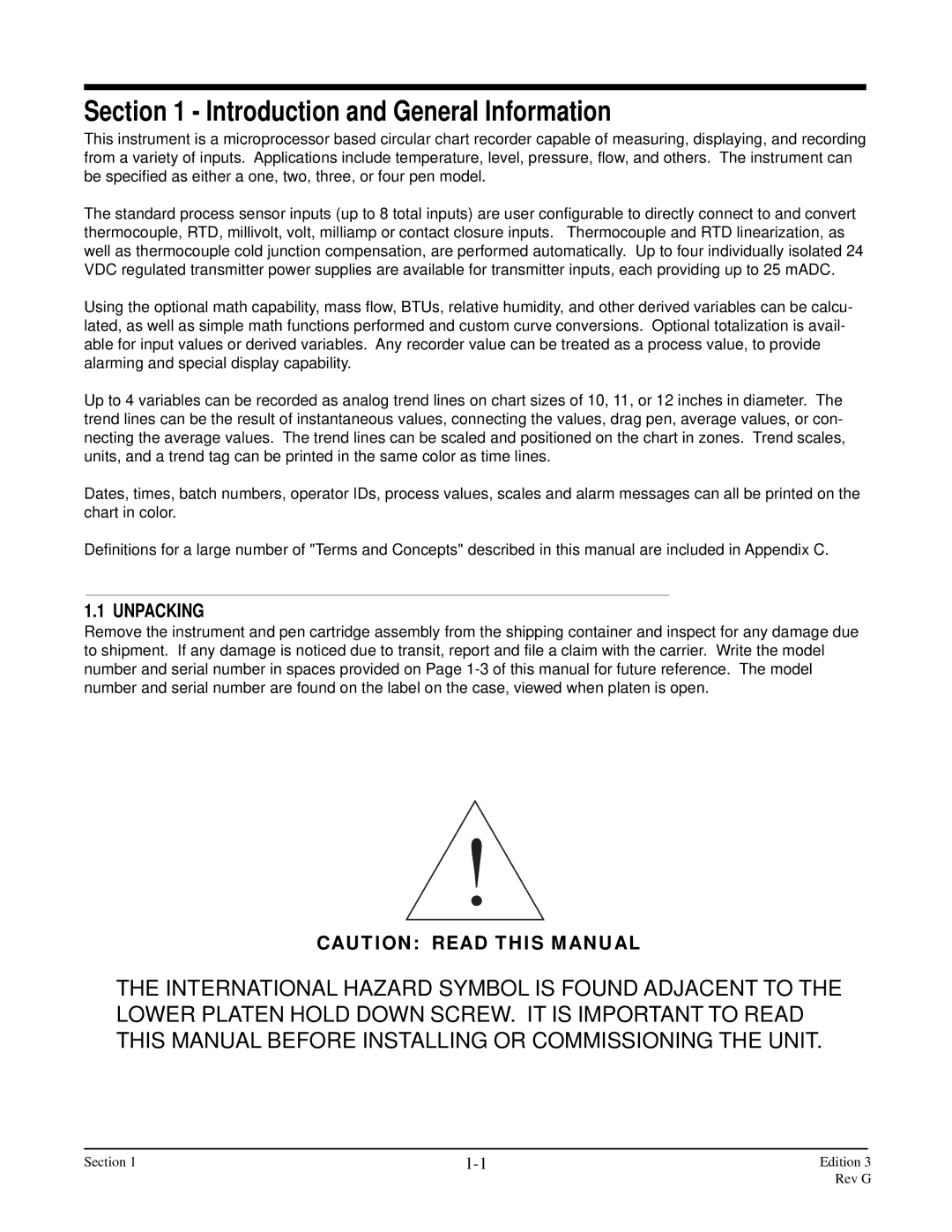 Anderson Manufacturing AV-9000 manual Introduction and General Information, Unpacking 