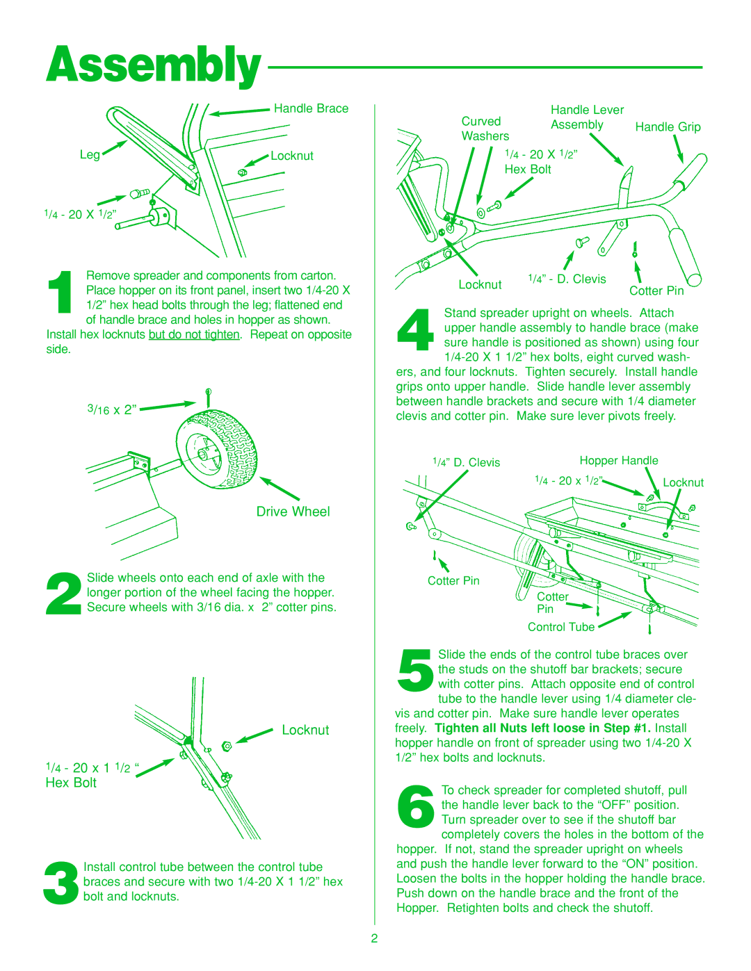 Anderson Manufacturing SS-2 manual Assembly, x Drive Wheel 