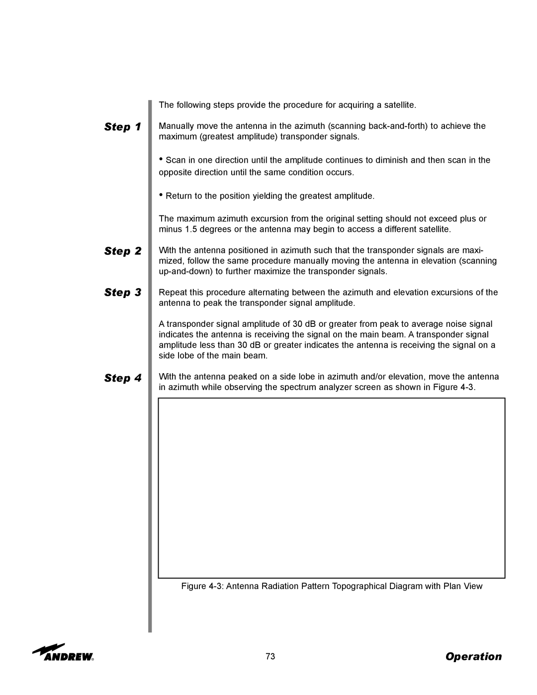 Andrew 3.7-Meter Earth Station Antenna manual Step 