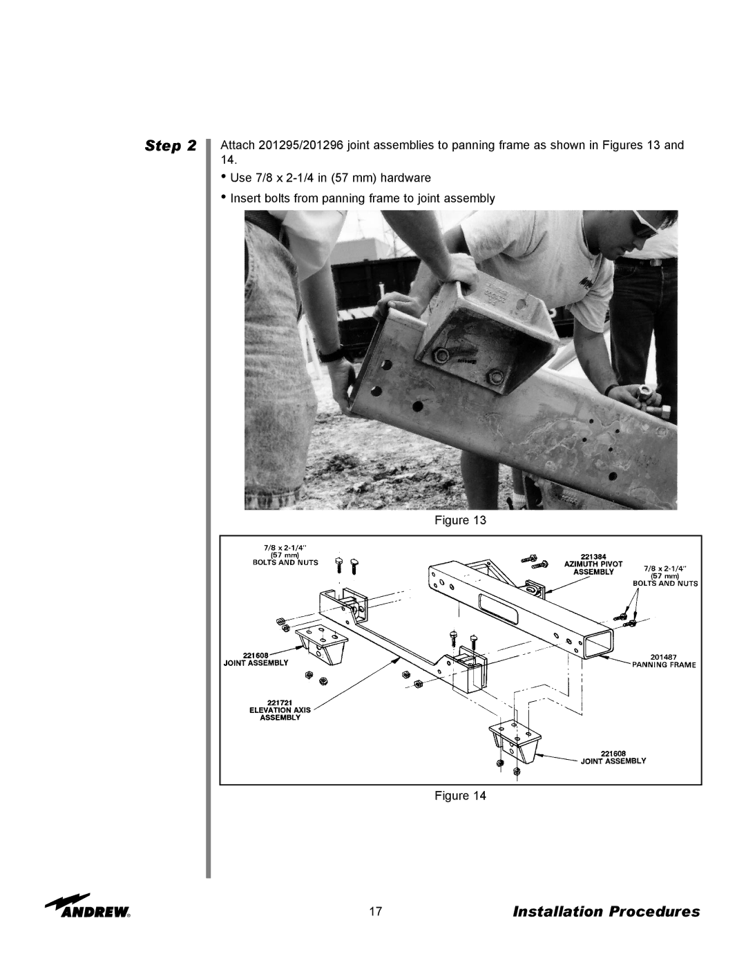 Andrew 5.6-Meter ESA manual Step 