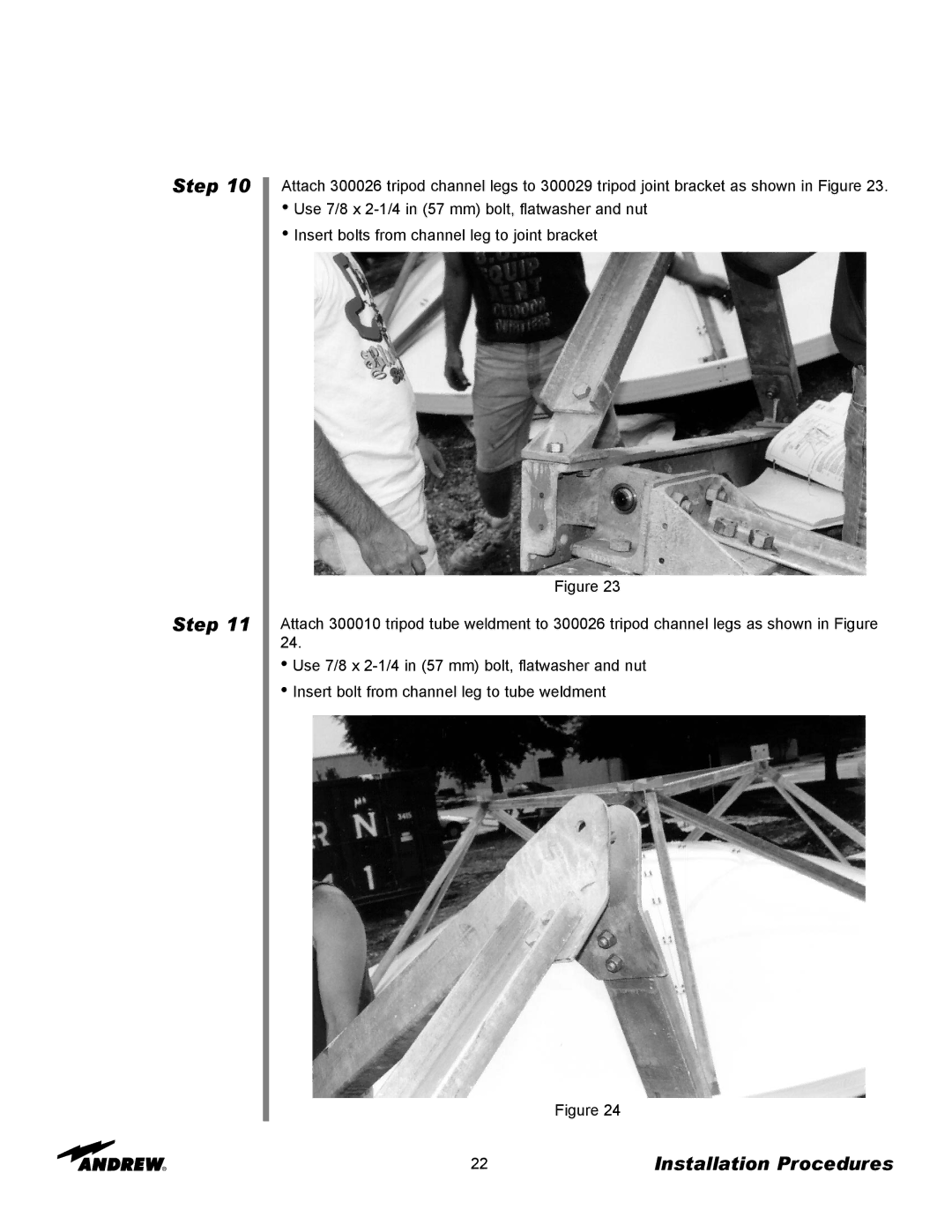 Andrew 5.6-Meter ESA manual Step 